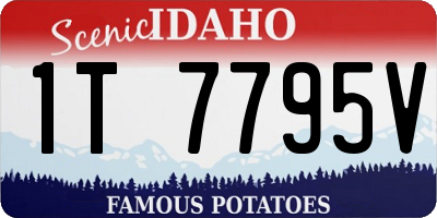 ID license plate 1T7795V