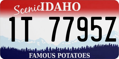ID license plate 1T7795Z