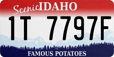 ID license plate 1T7797F