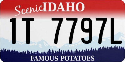 ID license plate 1T7797L