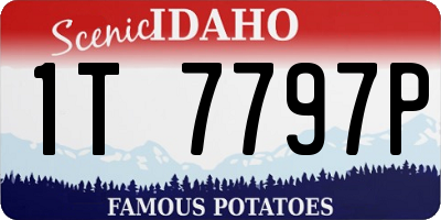 ID license plate 1T7797P