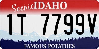 ID license plate 1T7799V