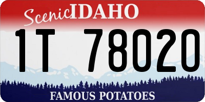 ID license plate 1T7802O