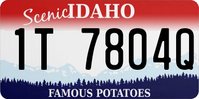 ID license plate 1T7804Q