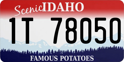 ID license plate 1T7805O
