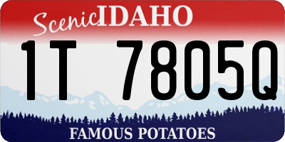 ID license plate 1T7805Q