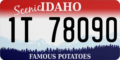ID license plate 1T7809O