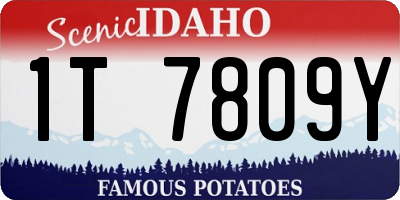 ID license plate 1T7809Y