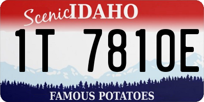 ID license plate 1T7810E