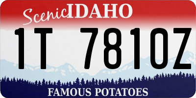 ID license plate 1T7810Z