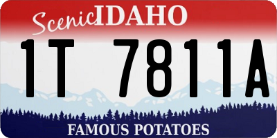 ID license plate 1T7811A