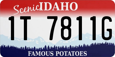 ID license plate 1T7811G