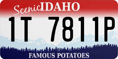 ID license plate 1T7811P