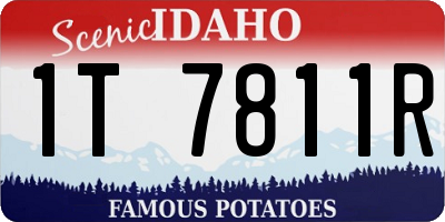 ID license plate 1T7811R