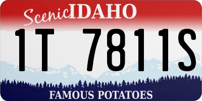 ID license plate 1T7811S