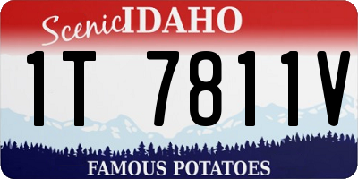 ID license plate 1T7811V