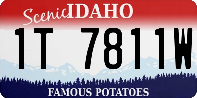ID license plate 1T7811W