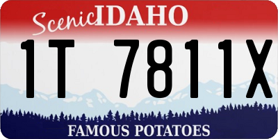 ID license plate 1T7811X