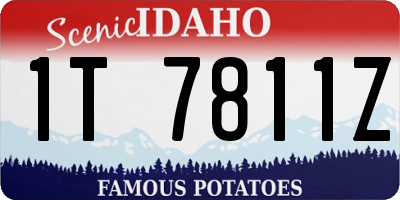 ID license plate 1T7811Z