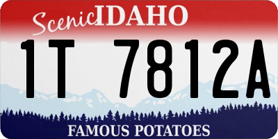 ID license plate 1T7812A
