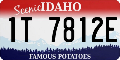 ID license plate 1T7812E