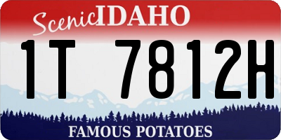 ID license plate 1T7812H