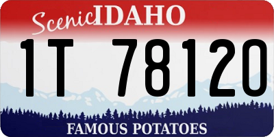 ID license plate 1T7812O