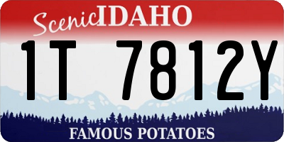 ID license plate 1T7812Y