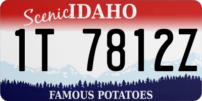 ID license plate 1T7812Z