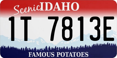 ID license plate 1T7813E
