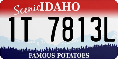 ID license plate 1T7813L