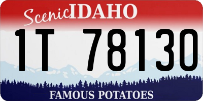 ID license plate 1T7813O