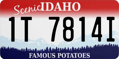 ID license plate 1T7814I