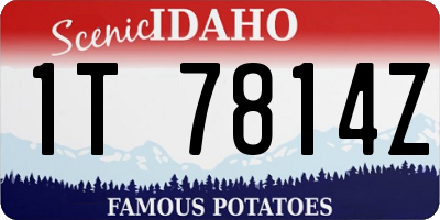 ID license plate 1T7814Z