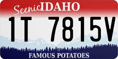 ID license plate 1T7815V