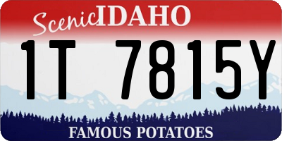 ID license plate 1T7815Y