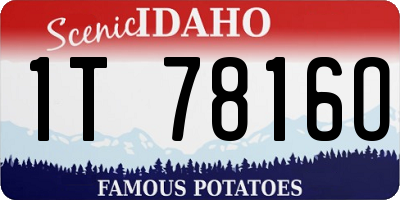 ID license plate 1T7816O
