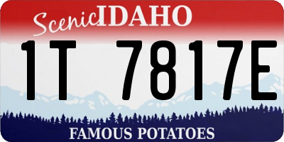ID license plate 1T7817E