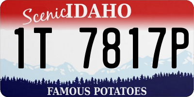 ID license plate 1T7817P