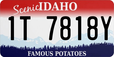 ID license plate 1T7818Y