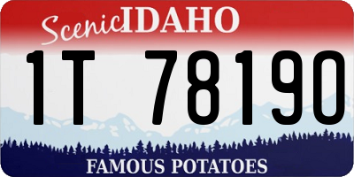 ID license plate 1T7819O