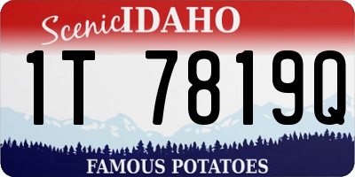 ID license plate 1T7819Q