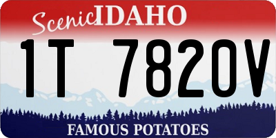 ID license plate 1T7820V