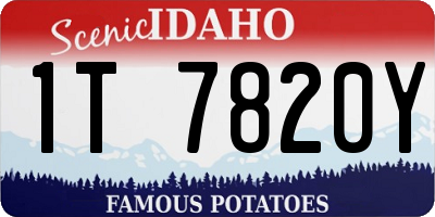 ID license plate 1T7820Y