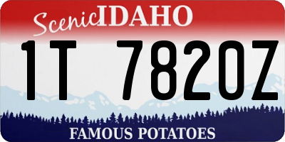 ID license plate 1T7820Z