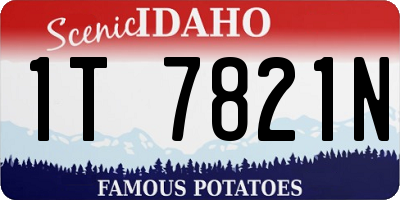 ID license plate 1T7821N
