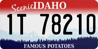 ID license plate 1T7821O