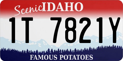 ID license plate 1T7821Y