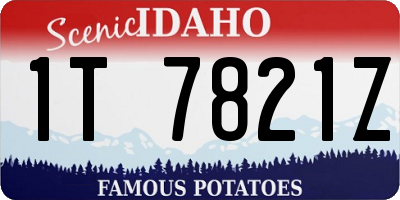ID license plate 1T7821Z