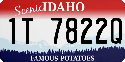 ID license plate 1T7822Q